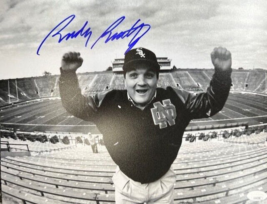 Notre Dame Rudy Ruettiger Horizontal 11x14 with JSA COA