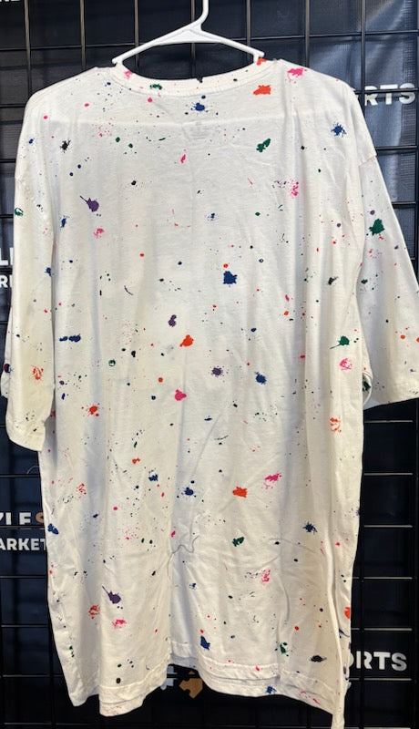 Champion Women's TCU White Splatter T-Shirt Size 2XL