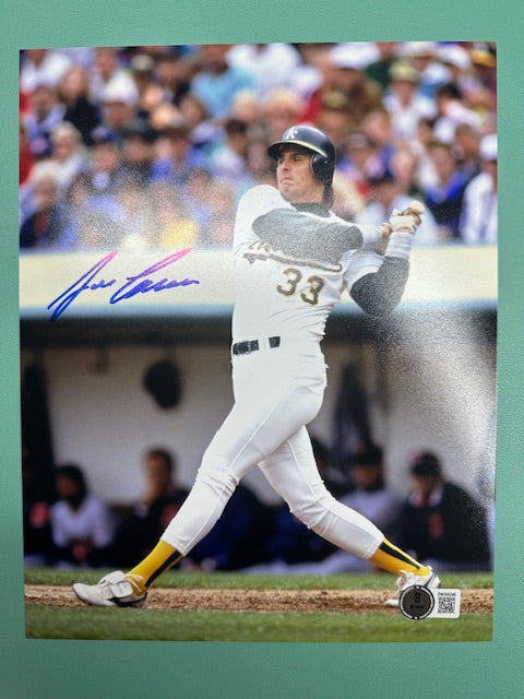 Oakland Athletics Jose Canseco Signed 8x10 with Beckett COA