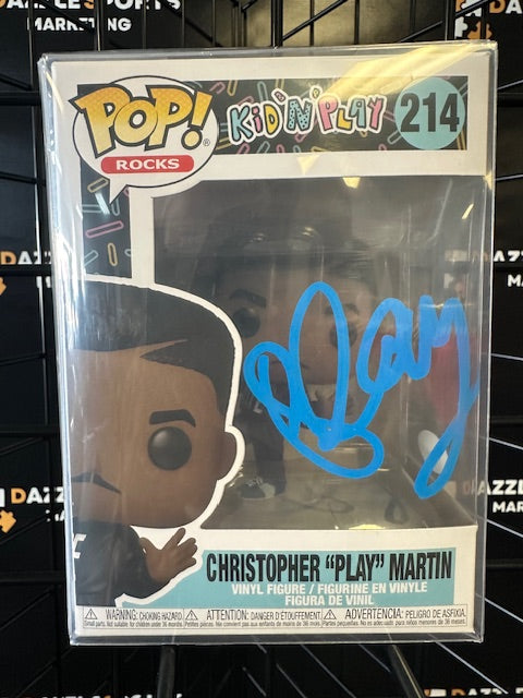 Christopher "Play" Martin Signed Kid'N'Play Signed Funko Pop with JSA COA