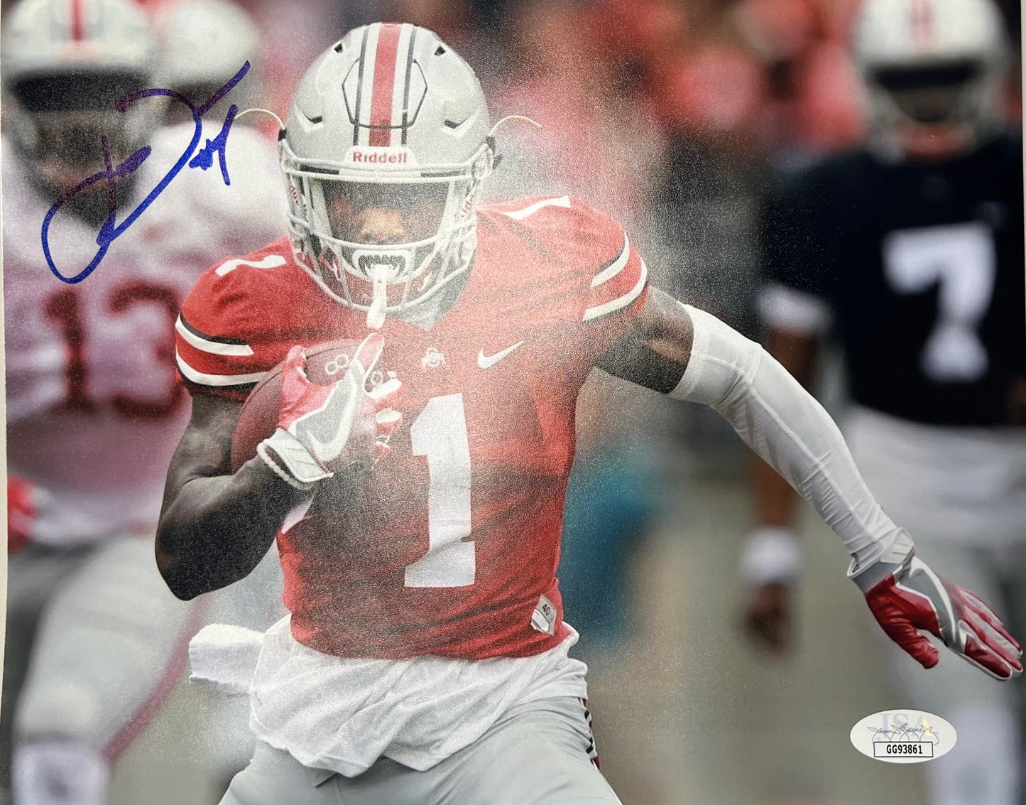 Ohio State Johnnie Dixon Signed 8x10 with JSA COA