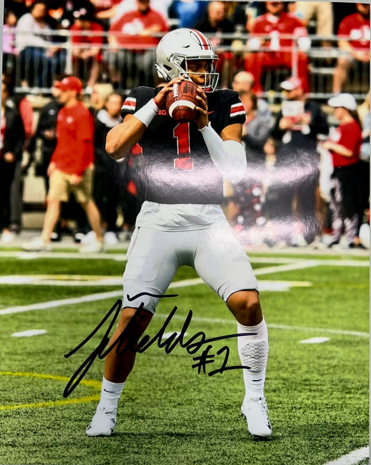 Ohio State Justin Fields Signed 8x10