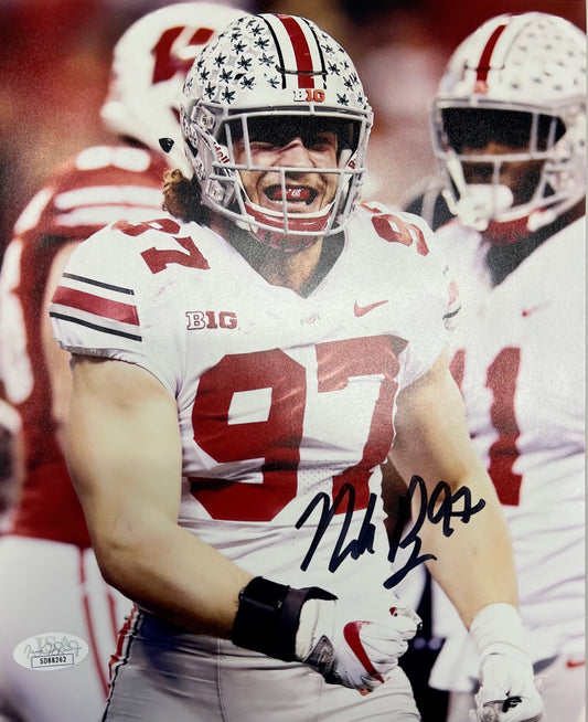 Ohio State Nick Bosa Signed 8x10 with JSA COA