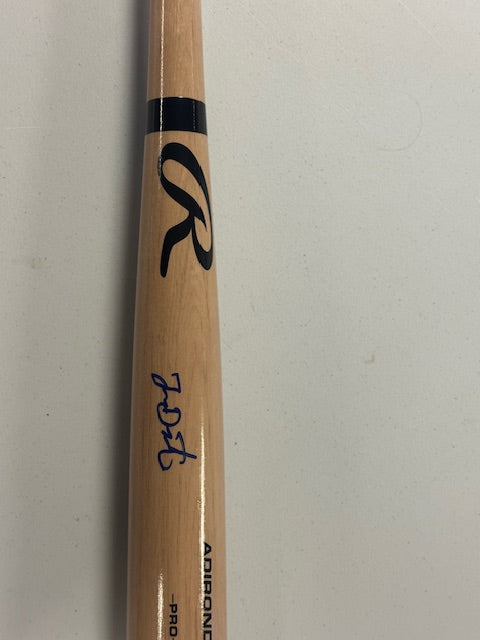 Lenny Dykstra Signed Blonde Baseball Bat with Beckett COA