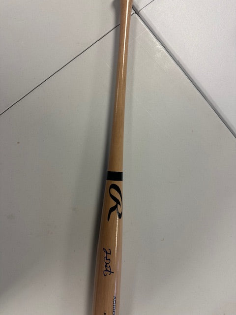 Lenny Dykstra Signed Blonde Baseball Bat with Beckett COA