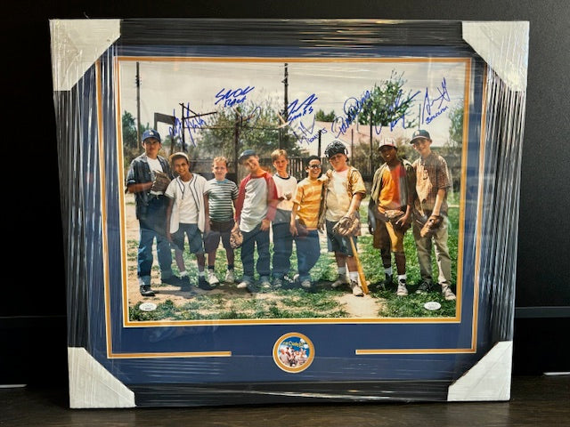 The Sandlot 8 Cast member Signed Framed 16x20 w/ JSA COA