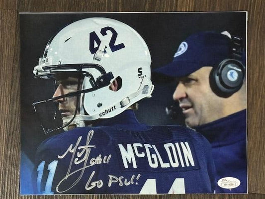 Penn State Matt McGloin Signed/Inscribed "Go PSU" 8x10 Photo JSA COA