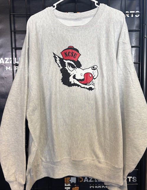 Womens NCSU Gray Oversized Sweater Size XXL