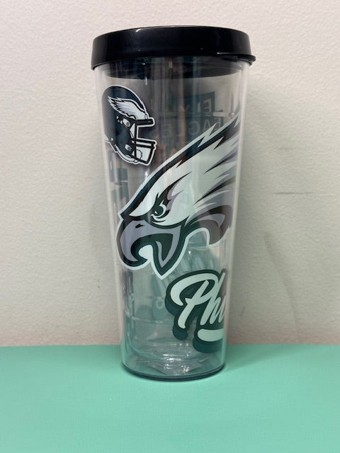 NFL Philadelphia Eagles Fly Football 22oz Tervis Classic Tumbler Cup Sports Fan