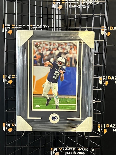 Penn State Nittany Lions Trace McSorley Signed Framed Vertical 11x17 with JSA COA