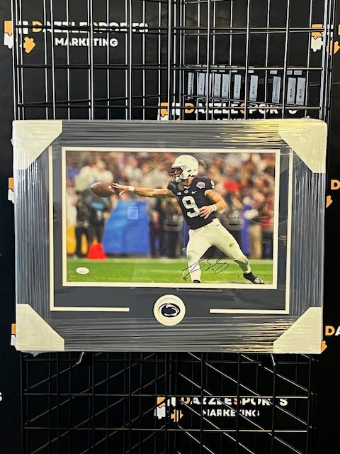 Penn State Nittany Lions Trace McSorley Signed Framed 11x17 with JSA COA