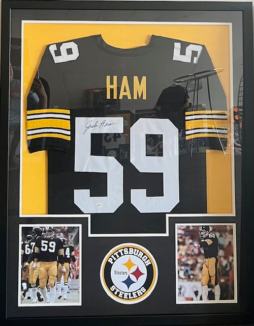 Pittsburgh Steelers Jack Ham Signed Framed Jersey