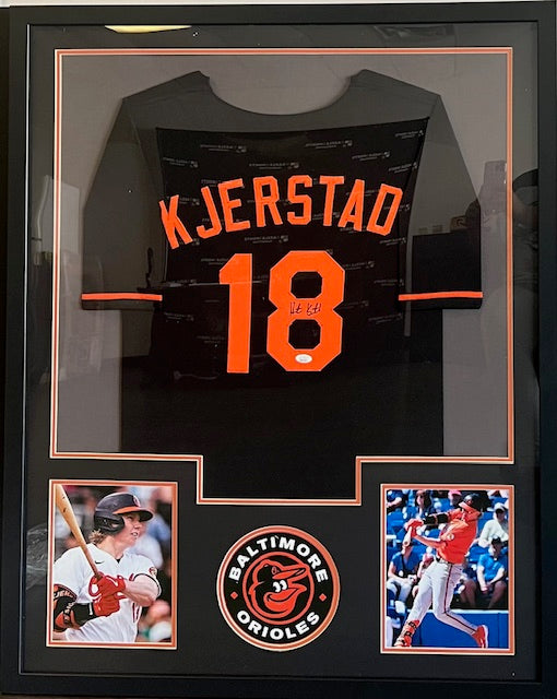 Baltimore Orioles Heston Kjerstad Signed Framed Jersey with JSA COA