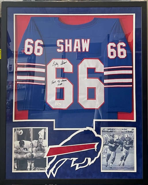 Buffalo Bills Billy Shaw Signed/Inscribed Framed Jersey with JSA COA