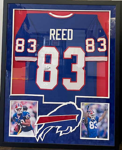 Buffalo Bills Andre Reed Signed Framed Jersey with JSA COA