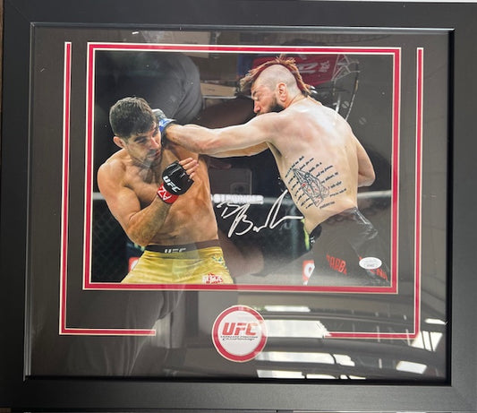 UFC Bryan Barberena Signed Framed 11x14 with JSA COA