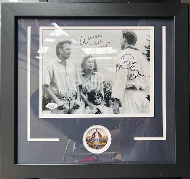Field of Dreams Dwier Brown Signed/Inscribed Framed 8x10 with JSA COA
