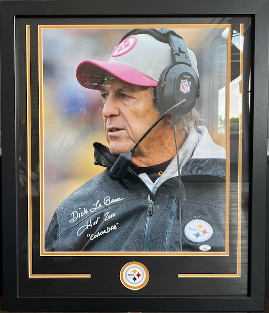 Pittsburgh Steelers Dick LeBeau Signed/Inscribed Framed 16x20 with JSA COA