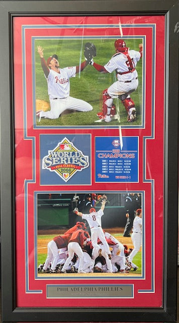 Philadelphia Phillies 2008 World Series Unsigned Framed 8x10s