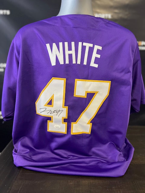 LSU Tigers Tommy White Signed Jersey with JSA COA