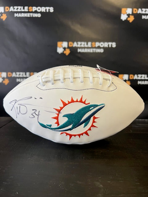 Miami Dolphins Ricky Williams Signed Football with JSA COA