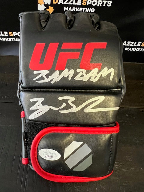 Bryan Barberena Signed/Inscribed UFC Glove with JSA COA (Silver Sig)