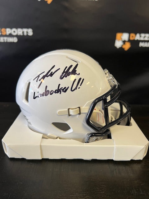 Penn State Tyler Elsdon Signed/Inscribed Mini Helmet with JSA COA