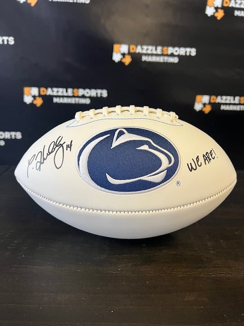 Penn State Nittany Lions Christian Hackenburg Signed/Inscribed Football with JSA COA