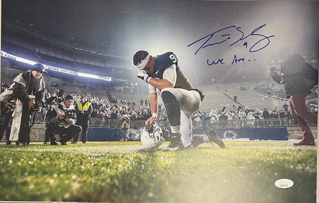 Penn State Nittany Lions Trace McSorley Signed 11x17 with "We Are" Inscription JSA COA