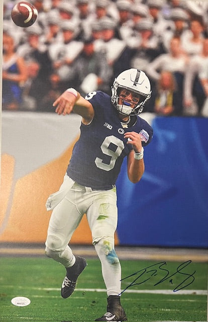 Penn State Nittany Lions Trace McSorley Signed Vertical 11x17 with JSA COA