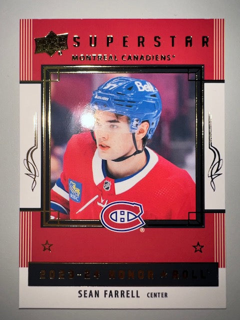 Montreal Canadiens Sean Farrell Unsigned Upper Deck Card