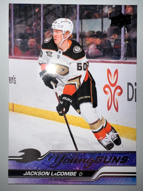 Anaheim Ducks Jackson LaCombe Unsigned Upper Deck Card