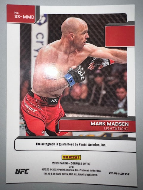 UFC Mark Madsen Signed 2023 Panini Rookie Card