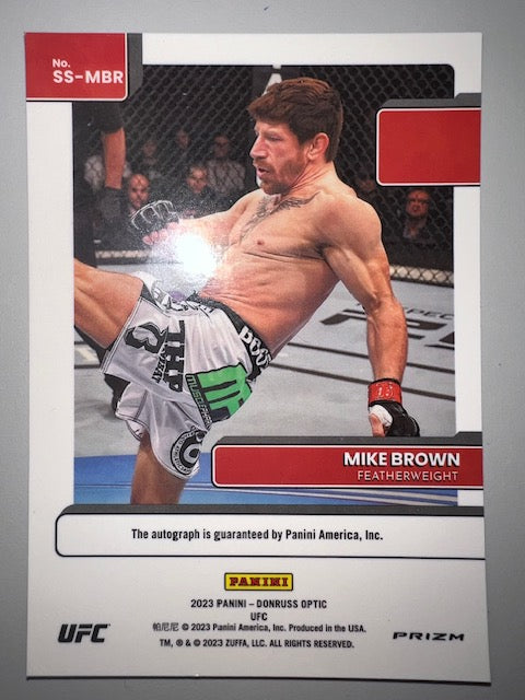 UFC Mike Brown Signed 2023 Panini Card