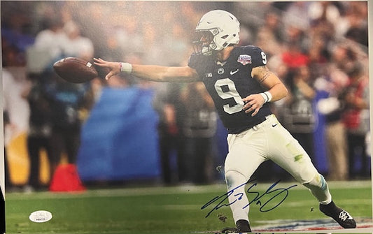 Penn State Nittany Lions Trace McSorley Signed Horizontal 11x17 with JSA COA