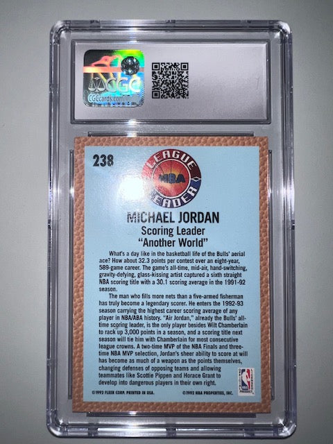 1991-92 Upper Deck #44 Michael Jordan Mint 9 Trading Card