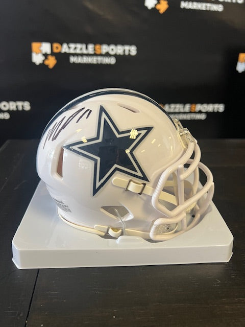 Dallas Cowboys Micah Parsons Signed Mini Helmet with Beckett COA