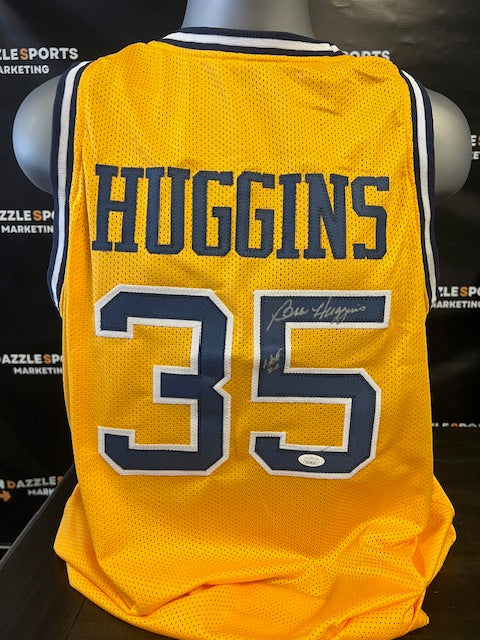 WVU Coach Bob Huggins Signed/Inscribed Yellow Jersey with JSA COA