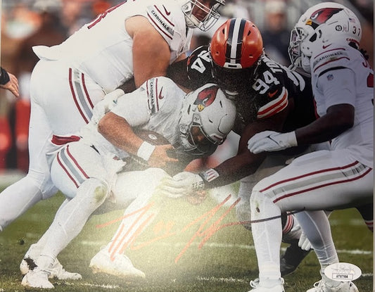 Cleveland Browns Dalvin Tomlinson Signed 8x10 with JSA COA