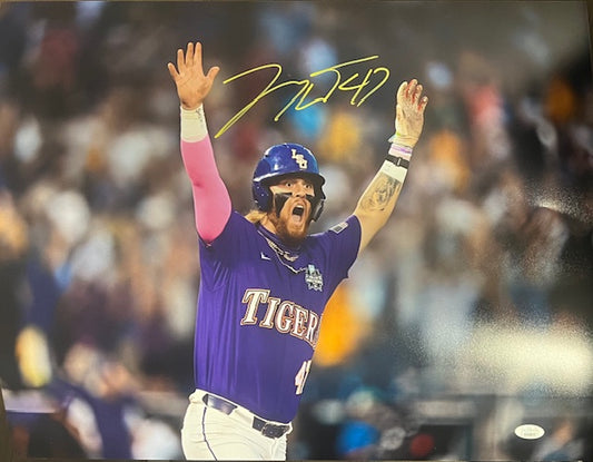 LSU Tigers Tommy White Signed Horizontal 16x20 with JSA COA