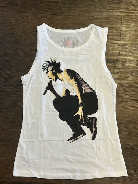 Machine Gun Kelly MGK Rager White Tank Top- Womens, Juniors Size M