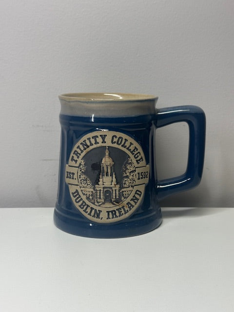 Trinity College Dublin Ireland Blue Beer Stein