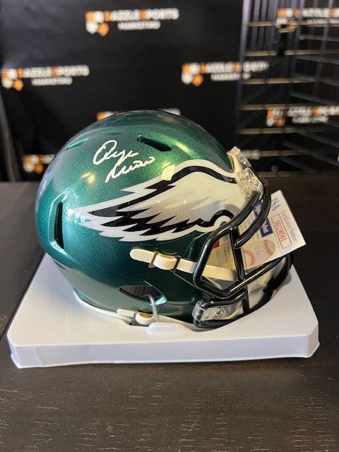 Philadelphia Eagles Quinyon Mitchell Signed Mini Helmet with JSA COA