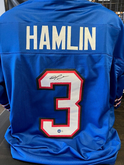 Buffalo Bills Damar Hamlin Signed Jersey with Beckett COA