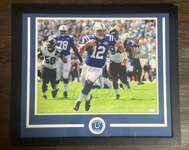 Colts Andrew Luck Signed Framed 16x20 JSA COA