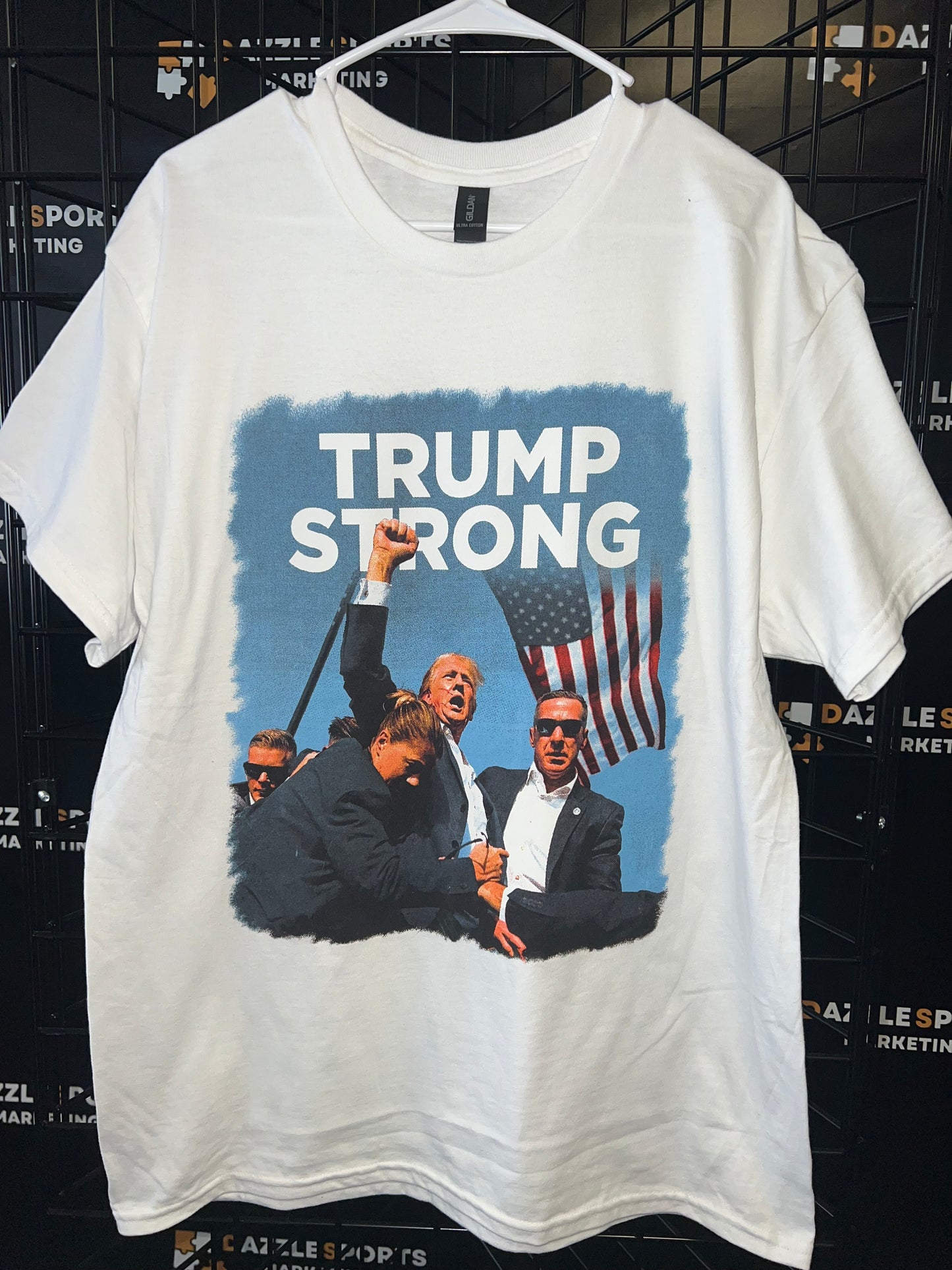 Donald Trump White Trump Strong T-Shirt - Large