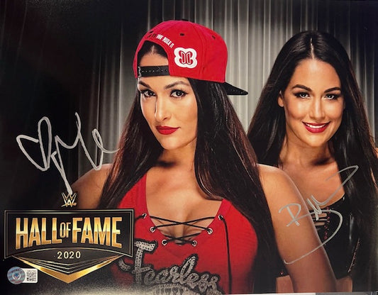 WWE Brie Bella and Nikki Bella (Bella Twins) Signed 11x14 with Beckett COA