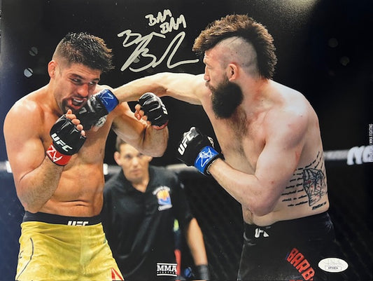 UFC Bryan Barberena Signed/Inscribed 11x14 with JSA COA