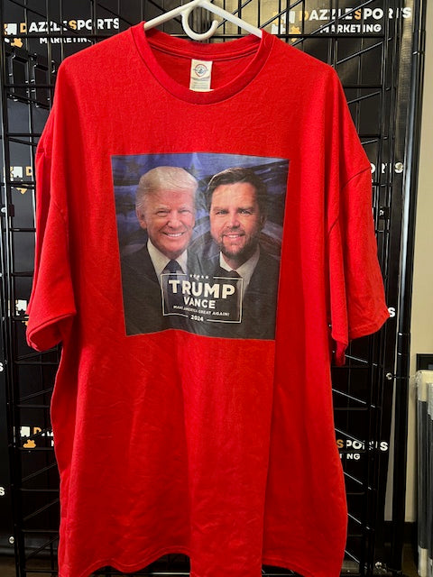 Donald Trump and Vance Red Shirt - 3XL