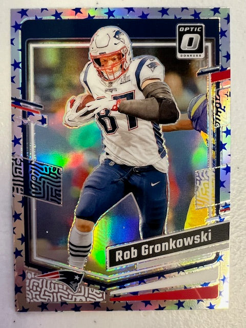 New England Patriots Rob Gronkowski Optic Donruss Card #132